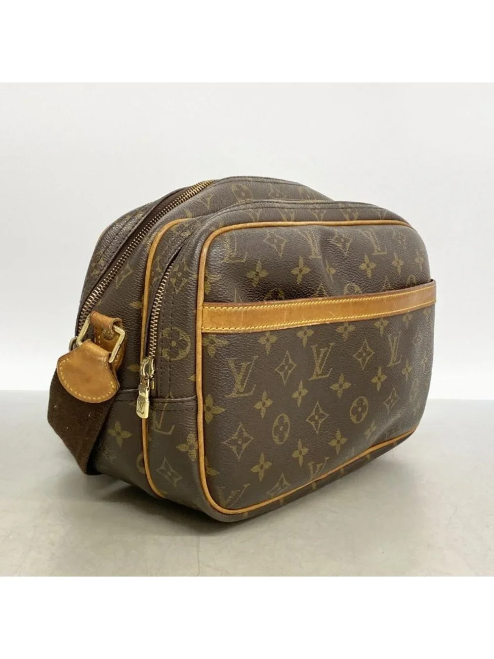 Louis Vuitton Shoulder Bag Monogram Reporter PM Brown